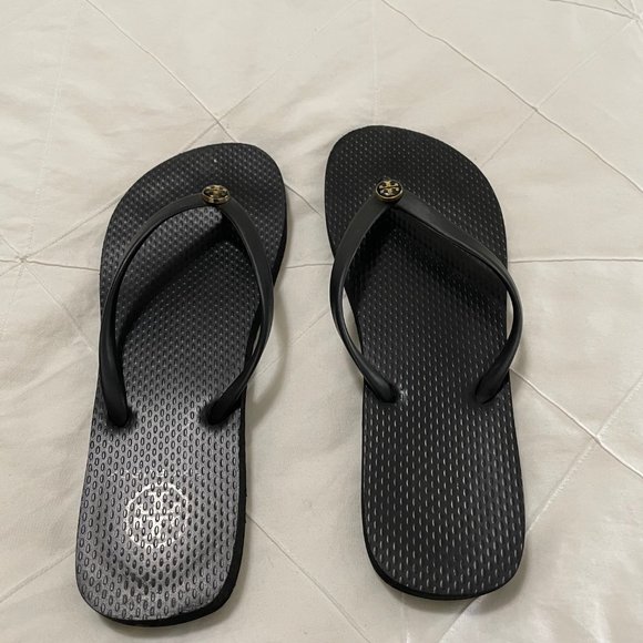 Tory Burch Black Flip Flops | Size 7 - Picture 2 of 3